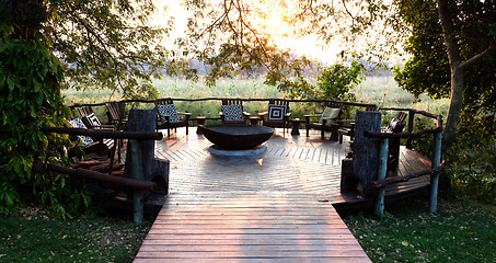 Image showing Nice terrace in Namibia