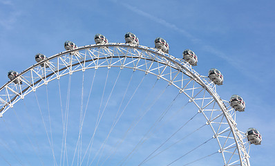 Image showing London, United Kingdom - Februari 21th 2019. The London Eye on a