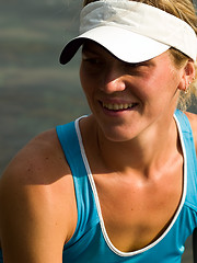 Image showing Girl in sport dress