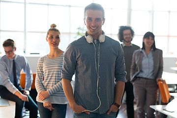 Image showing Portrait of young casual businessman