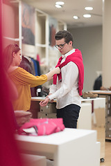 Image showing couple in  Clothing Store