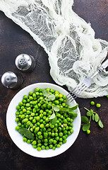 Image showing green peas