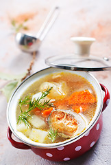 Image showing fish soup