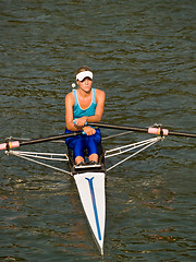 Image showing Rowing girl