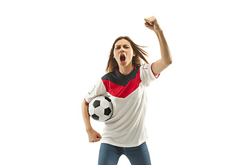 Image showing egyptian football fan on white background