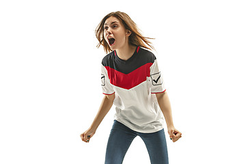 Image showing egyptian football fan on white background