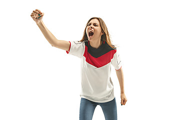 Image showing egyptian football fan on white background