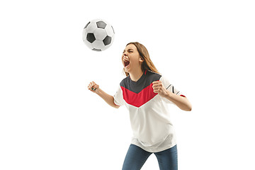 Image showing egyptian football fan on white background