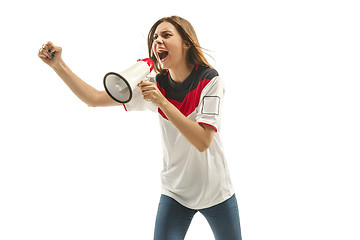 Image showing egyptian football fan on white background