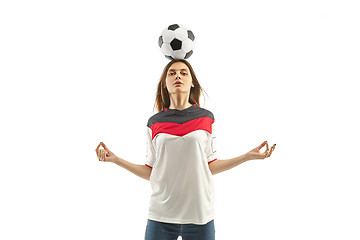 Image showing egyptian football fan on white background