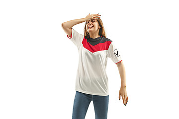 Image showing egyptian football fan on white background