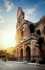 Image showing Wall of Colosseum