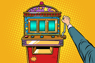 Image showing one-armed bandit slot machine