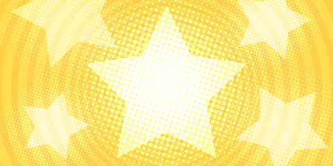 Image showing star yellow gold background