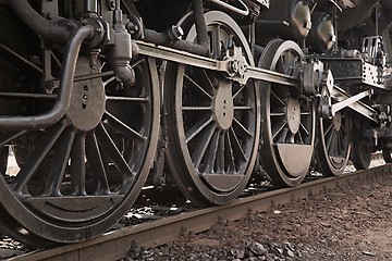 Image showing Steam Locomotive Closeup