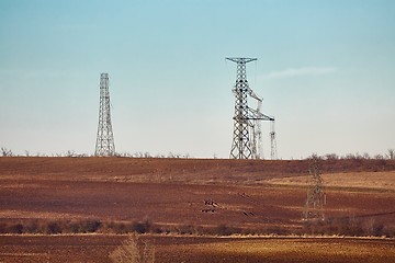 Image showing Electric lines collapsed