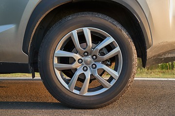 Image showing Wheel of a 4x4 vehicle