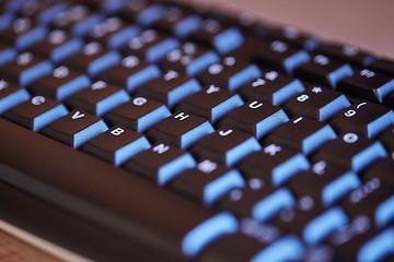 Image showing Black Keyboard Detail