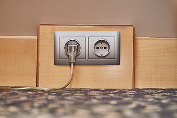 Image showing Electric Socket Closeup