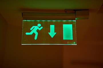 Image showing Emergency Exit Sign