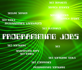 Image showing Programming Jobs Represents Software Design And Development