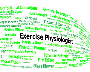 Image showing Exercise Physiologist Indicates Examination Physiologists And Tr