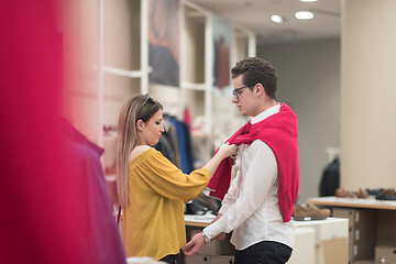 Image showing couple in  Clothing Store