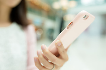 Image showing Woman use of cellphone