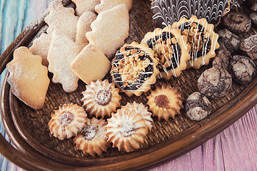 Image showing Tasty different cookies