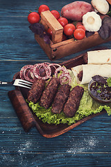 Image showing Grilled lula kebab