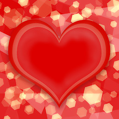 Image showing Love heart background