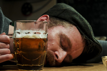 Image showing Solo drinker