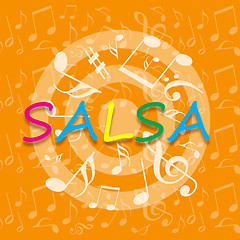 Image showing Salsa music background