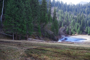 Image showing Lake at the mountain forest. California, USA