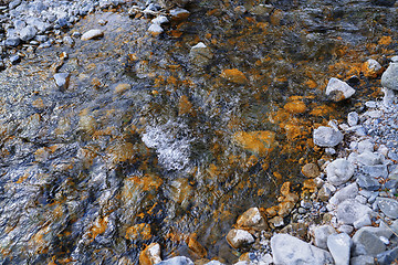 Image showing River bed with rocky stones