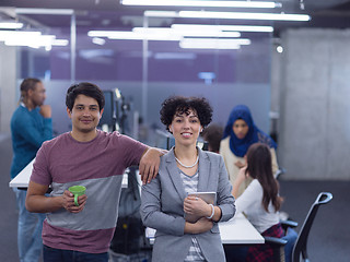 Image showing Portrait of young successful Business couple