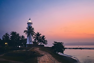 Image showing Lighthouse at sunrise