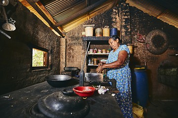 Image showing Old home kitchen in Sri Lanka