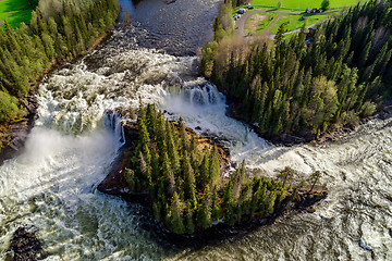 Image showing Ristafallet waterfall in the western part of Jamtland is listed 