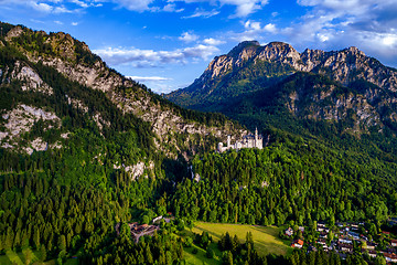 Image showing Neuschwanstein Castle Bavarian Alps Germany