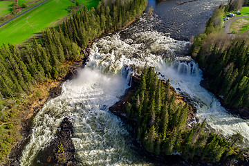 Image showing Ristafallet waterfall in the western part of Jamtland is listed 