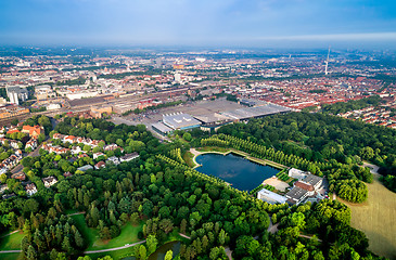 Image showing City Municipality of Bremen Aerial FPV drone footage. Bremen is 