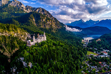 Image showing Neuschwanstein Castle Bavarian Alps Germany