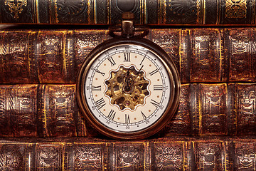 Image showing Close up on vintage clock