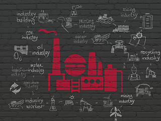 Image showing Industry concept: Oil And Gas Indusry on wall background