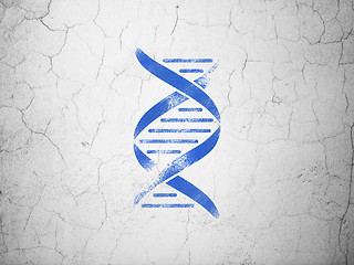 Image showing Healthcare concept: DNA on wall background