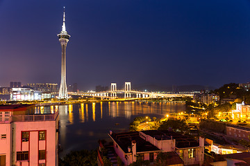 Image showing Macau city at night