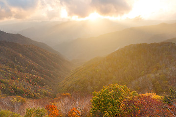 Image showing Sunset in hangetsuyama