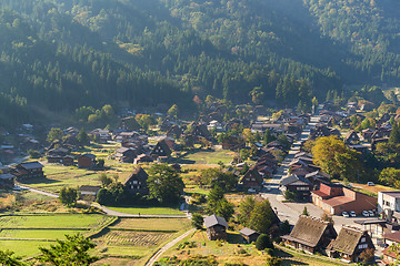 Image showing Japanese Shirakawago village 