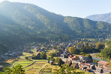 Image showing Traditional Japanese Shirakawago village 